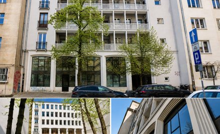 Budynek zaprojektowany przez Marka Leykama przy ul. Wspólnej 63