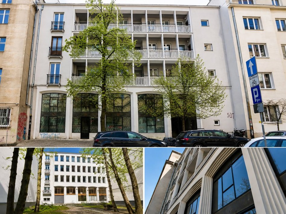 Budynek zaprojektowany przez Marka Leykama przy ul. Wspólnej 63