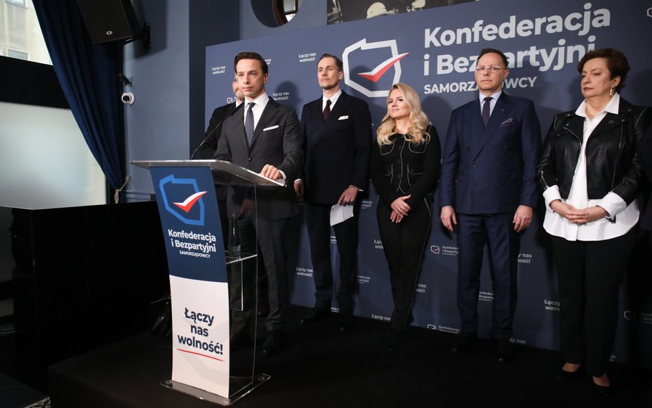 Konferencja polityków Konfederacji i Bezpartyjnych Samorządowców