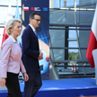 Przewodnicząca Komisji Europejskiej Ursula von der Leyen i premier RP Mateusz Morawiecki