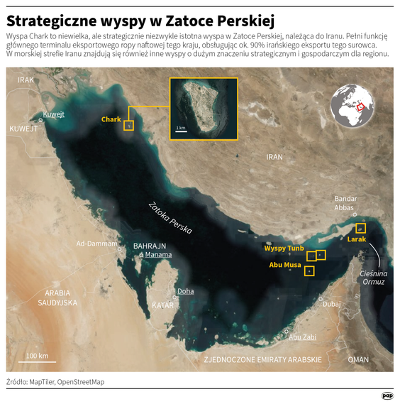 Strategiczne wyspy w Zatoce Perskiej