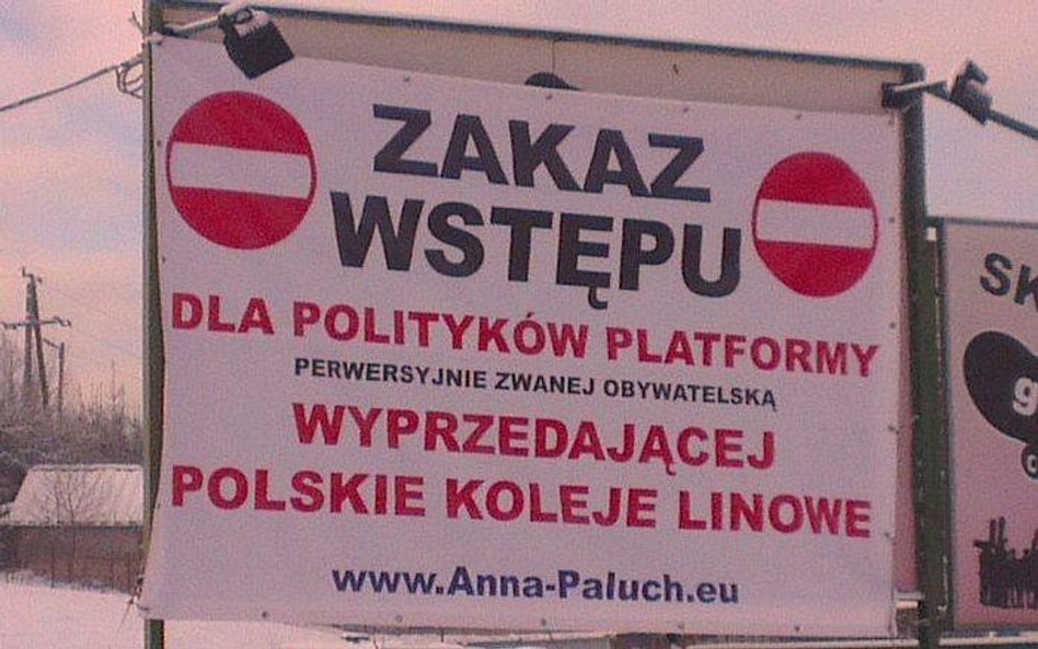 Zakaz wstępu dla polityków PO