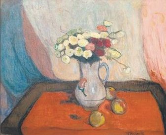 Kolekcjoner reprodukował w albumie dzieło Władysława Ślewińskiego.