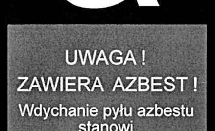 Zutylizuj azbest albo wpisz go do ewidencji