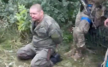 Kadr z nagrania mającego przedstawiać pojmanego rosyjskiego generała