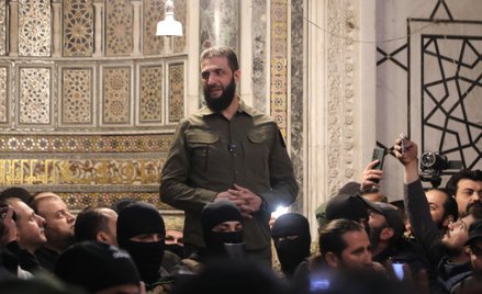 Abu Muhammad al-Dżaulani w meczecie Umajjadów