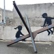 Jedna z najnowszych prac przypisywanych Banksy'emu pojawiła się na Majdanie Niepodległości w Kijowie