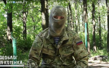 Prorosyjski separatysta w Donbasie