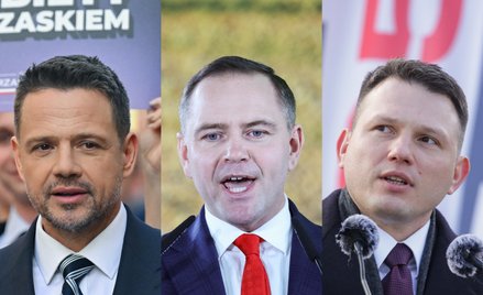 Rafał Trzaskowski, Karol Nawrocki i Sławomir Mentzen