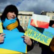 Proukraińska demonstracja w Krakowie kilka dni po wybuchu wojny