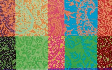 Olga Wolniak, "Szal Szeherezady", 2012 r., akryl, płótno, 200 x 140 cm