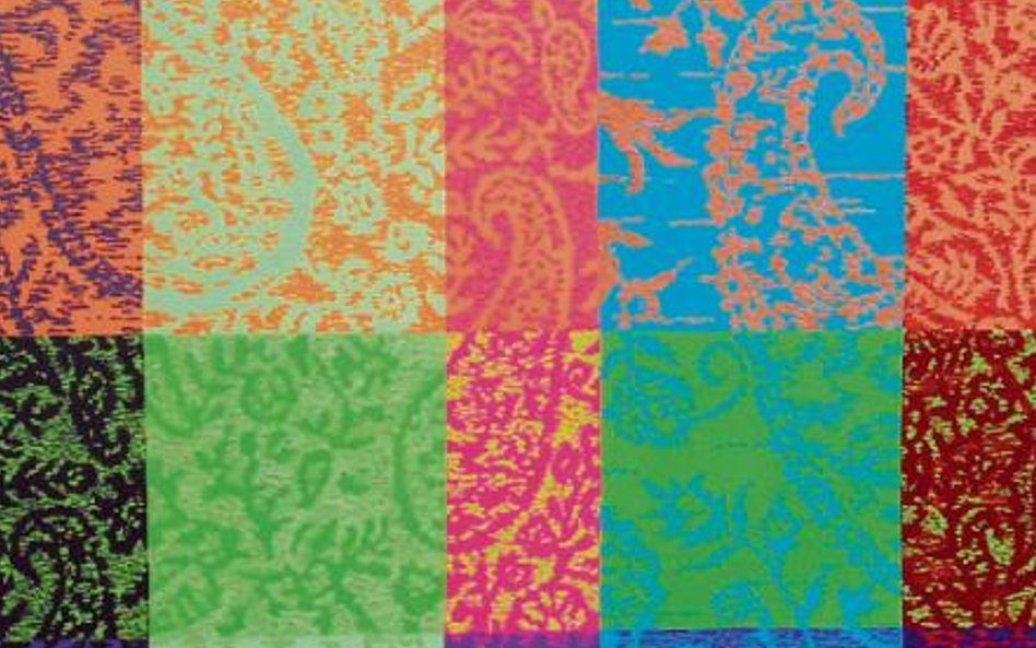 Olga Wolniak, "Szal Szeherezady", 2012 r., akryl, płótno, 200 x 140 cm