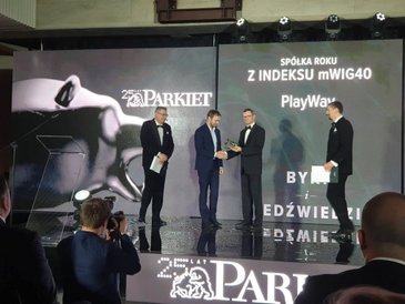 Spółką roku z indeksu mWIG40" została firma PLAYWAY