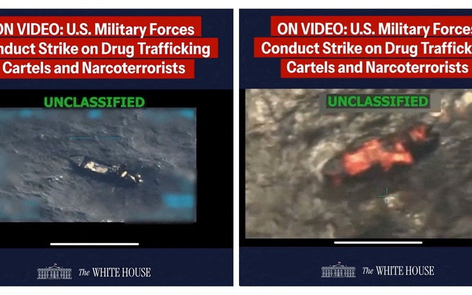 Amerykanie regularnie informują o atakach na łodzie, które mają być używane do przemytu narkotyków