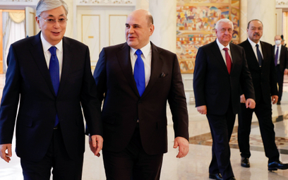 Prezydent Kazachstanu Kassym-DżomartTokajew, premier Rosji Michaił Miszustin, Michaił Myasnikowicz, 
