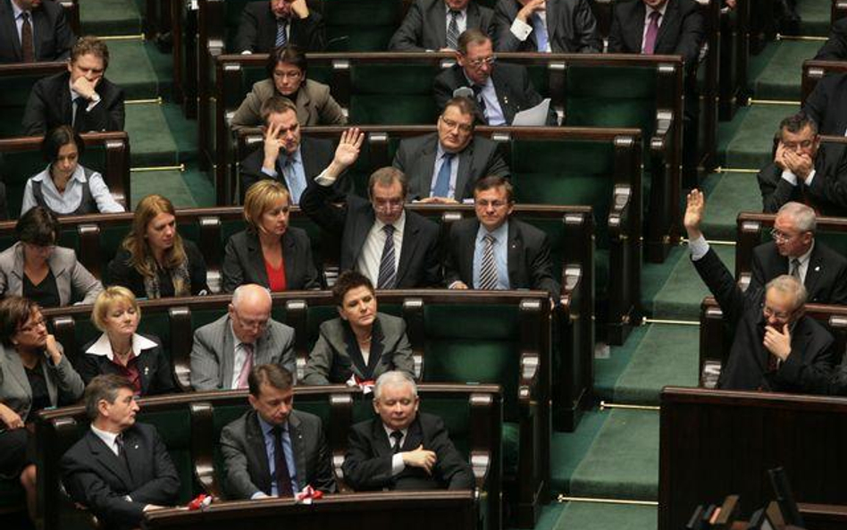 Jak posłowie chcą siebie karać