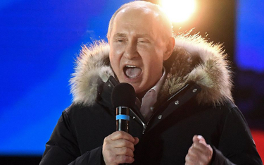 Putin przemawiał w niedzielą na Placu Maneżowym w Moskwie w czasie koncertu z okazji czwartej roczni