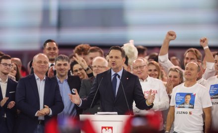 Rafał Trzaskowski na konwencji KO w Gliwicach