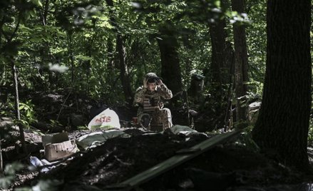 Ukraiński żołnierz w Donbasie