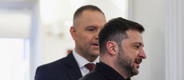 Wołodymyr Zełenski i Karol Nawrocki, grudzień 2025
