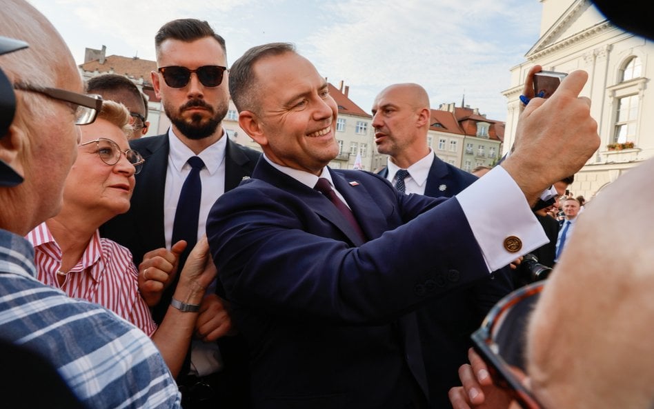 Prezydent RP Karol Nawrocki podczas wizyty w Kaliszu