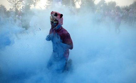 Kolorowy bieg w Pekinie