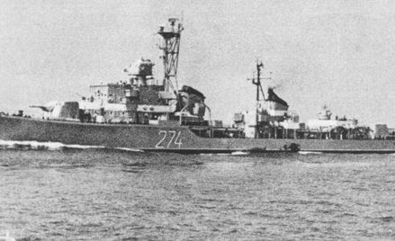 ORP "Wicher", na którym służbę rozpoczął w latach 60. Marek Toczek