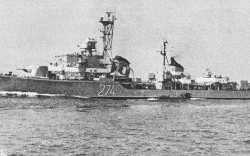 ORP "Wicher", na którym służbę rozpoczął w latach 60. Marek Toczek
