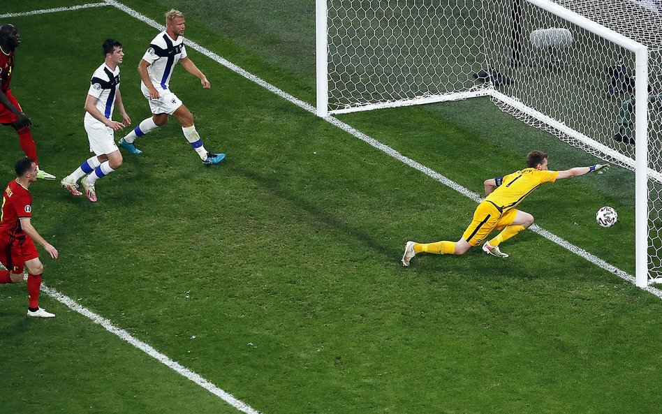 Euro 2020: Finowie nie dali rady Belgom. Niezawodny Lukaku