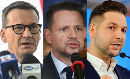 Mateusz Morawiecki, Rafał Trzaskowski i Patryk Jaki