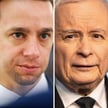 Krzysztof Bosak, jeden z liderów Konfederacji, oraz prezes PiS Jarosław Kaczyński.