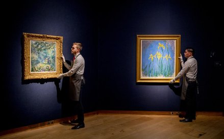 "Irysy" Claude Moneta oraz "Sentier dans le bois" Pierra-Augusta Renoira