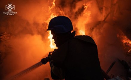 Walka z pożarem w Kijowie