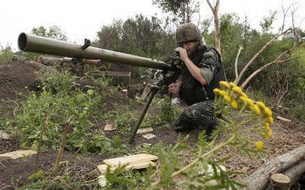 Ukraińskie wojsko na linii frontu