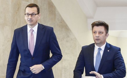 Mateusz Morawiecki i Michał Dworczyk