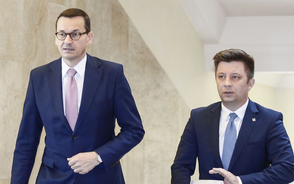 Mateusz Morawiecki i Michał Dworczyk