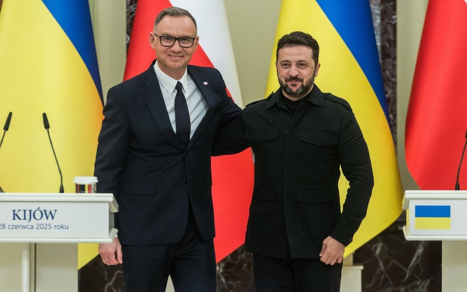 Andrzej Duda i Wołodymyr Zełenski