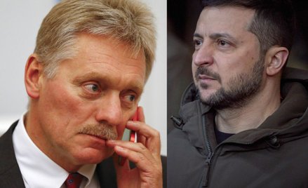 Dmitrij Pieskow i Wołodymyr Zełenski