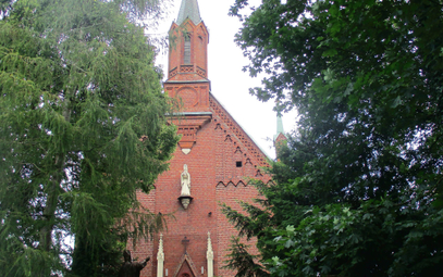 Kościół św. Ottona w Słupsku. Do tej parafii w 1945 r. trafił ks. J.P. z diecezji siedleckiej. Na Po
