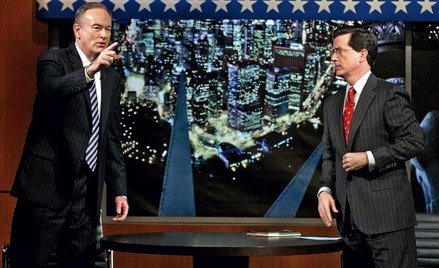 Bill O’Reilly (z lewej) jest najbardziej oglądanym prawicowym komentatorem