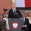 Na placu Zamkowym w Warszawie prezydent Andrzej Duda przemawiał podczas uroczystości obchodów roczni