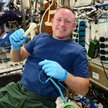 Astronauta Barry Wilmore i wydrukowany na stacji orbitalnej klucz