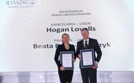 Beata Balas-Noszczyk i kancelaria Hogan Lovells liderami w dziedzinie prawo ubezpieczeniowe