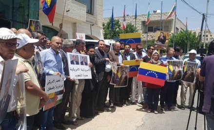 Wenezuelska TV: Palestyńczycy protestują przeciwko mieszaniu się USA w sprawy Wenezueli