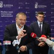 Minister sprawiedliwości Waldemar Żurek i członek zarządu Stowarzyszenia Sędziów Polskich „Iustitia”