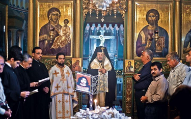 Arcybiskup Aleksios odprawia nabożeństwo w cerkwi św. Porfiriusza