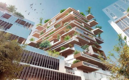 Drewniany wieżowiec Hyperion w Bordeaux.