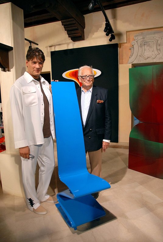 Rodrigo Basilicati-Cardin i Pierre Cardin w 2012 roku.