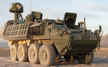 Pojazd Stryker uzbrojony w działko laserowe o dużej mocy ma chroni Amerykanów przed atakami z powiet