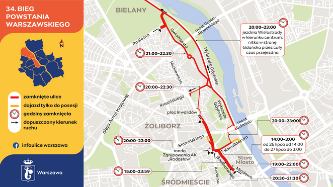 Trasa Biegu Powstania Warszawskiego